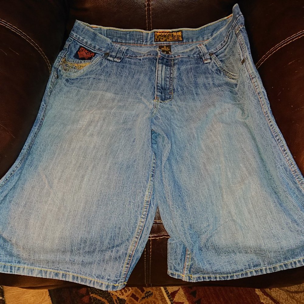 Extremely Rare Mecca USA light blue Jean Shorts size 36